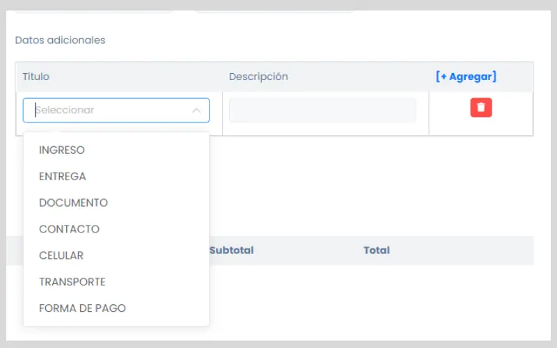 Documentos pre-venta: Pedidos — captura 3