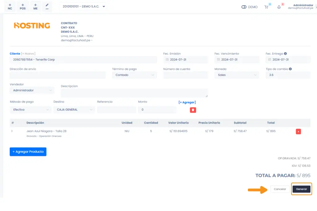Documentos pre - venta: Contratos — captura 4