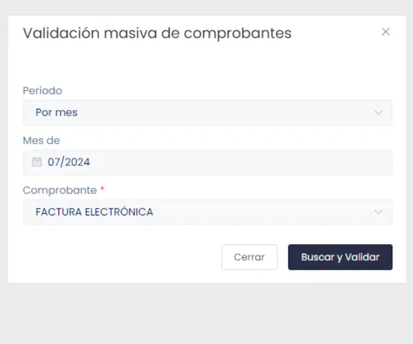 Lista de Comprobantes : Acciones — captura 6