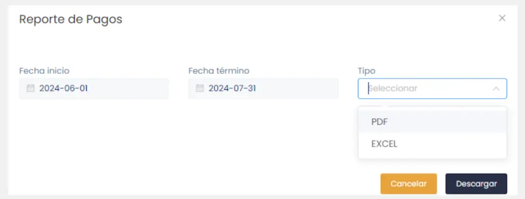 Lista de Comprobantes : Acciones — captura 4