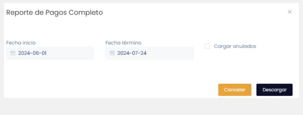Lista de Comprobantes : Acciones — captura 5