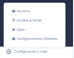 Paso 5: Configurar tu establecimientos y series — captura 2