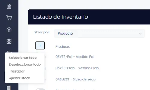 Movimientos libres de inventario — captura 16