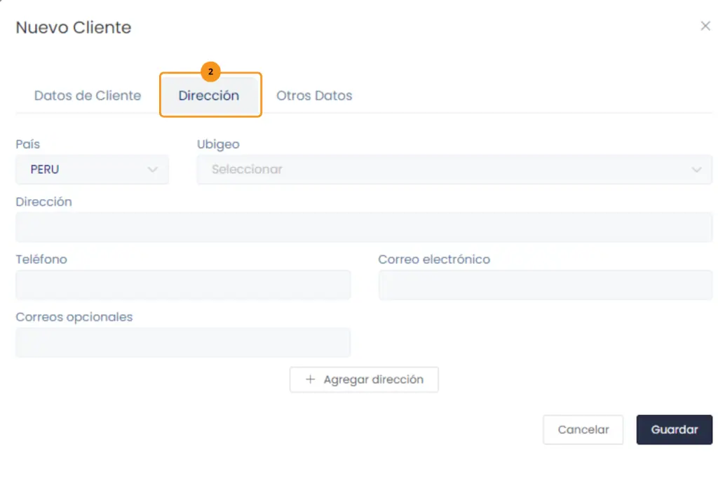 Clientes: Creación individual de clientes — captura 3