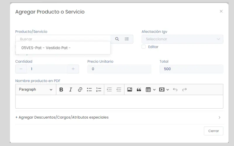 Cómo emitir Notas de Crédito y Débito — captura 5