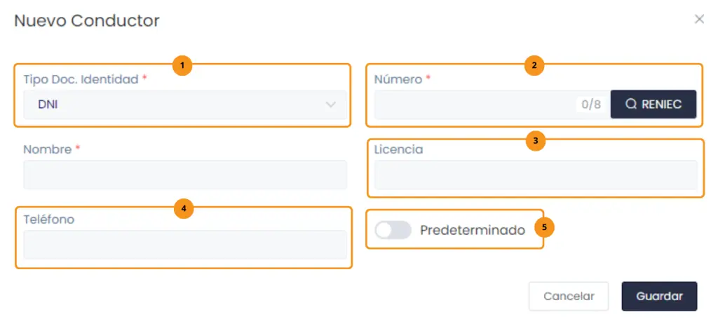 Registrar conductores — captura 2