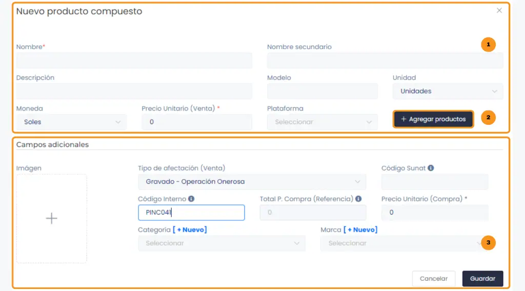 Cómo armar packs y promociones — captura 2