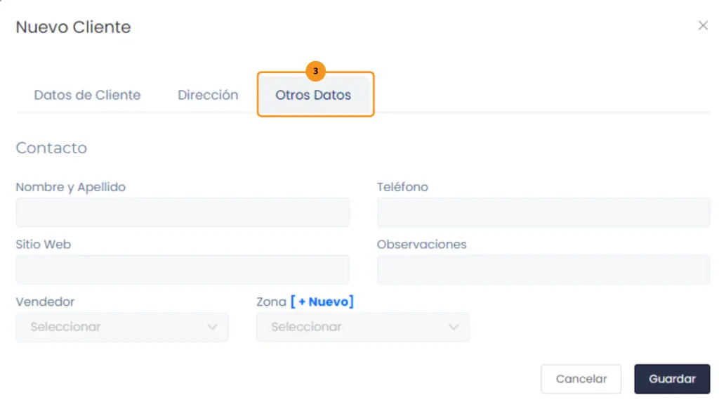 Clientes: Creación individual de clientes — captura 4