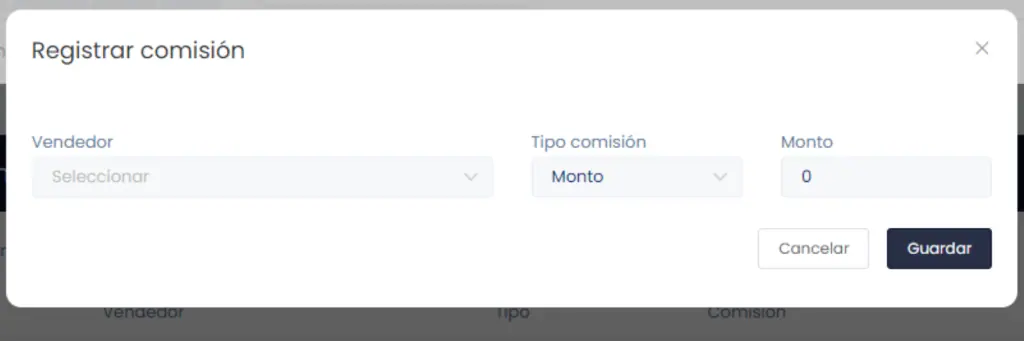 Comisiones — captura 2