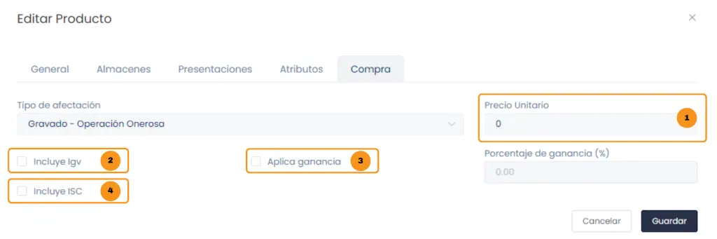 Creación avanzada de productos — captura 10