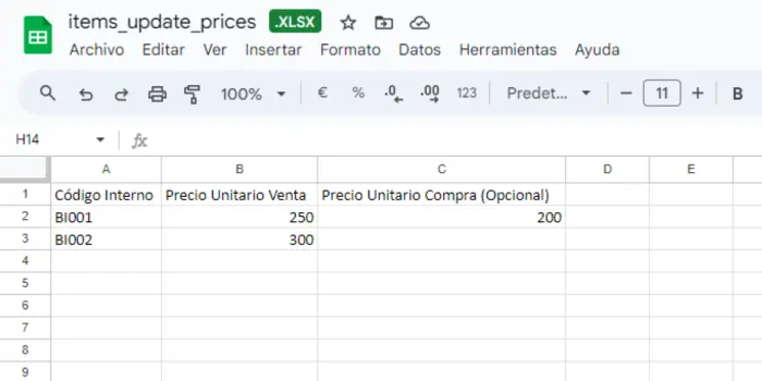 Productos: Actualizar Precios Masivamente — captura 3