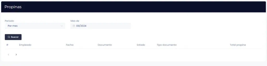 Ventas: Propinas — captura 3