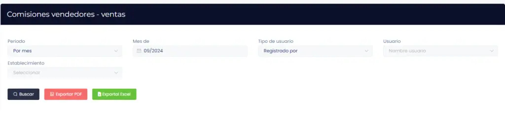 Ventas/Comisiones: Ventas — captura 3
