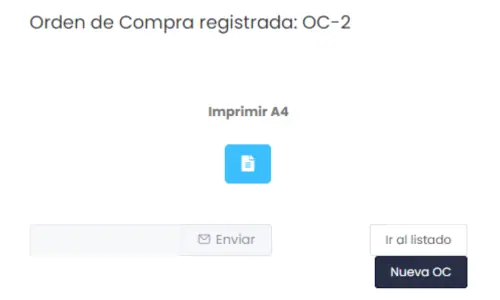 Órdenes de compra — captura 5