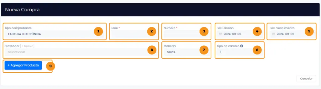 Activos fijos: Compras — captura 2