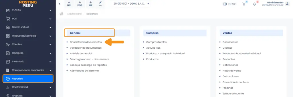 General: Consistencia de documentos — captura 1