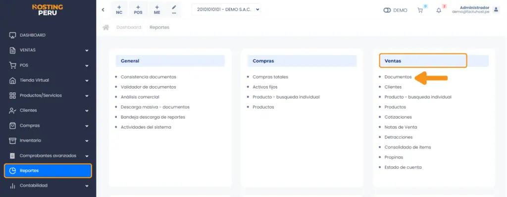 Venta: Documentos — captura 1