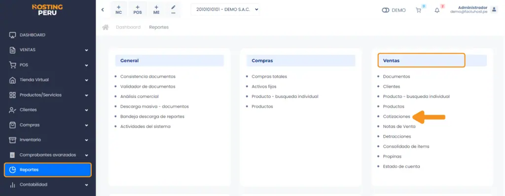 Ventas: Cotizaciones — captura 1