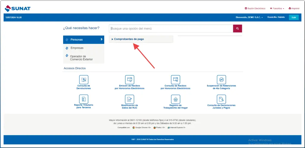 Paso 3: Configurar el Validador de documentos electrónicos — captura 2