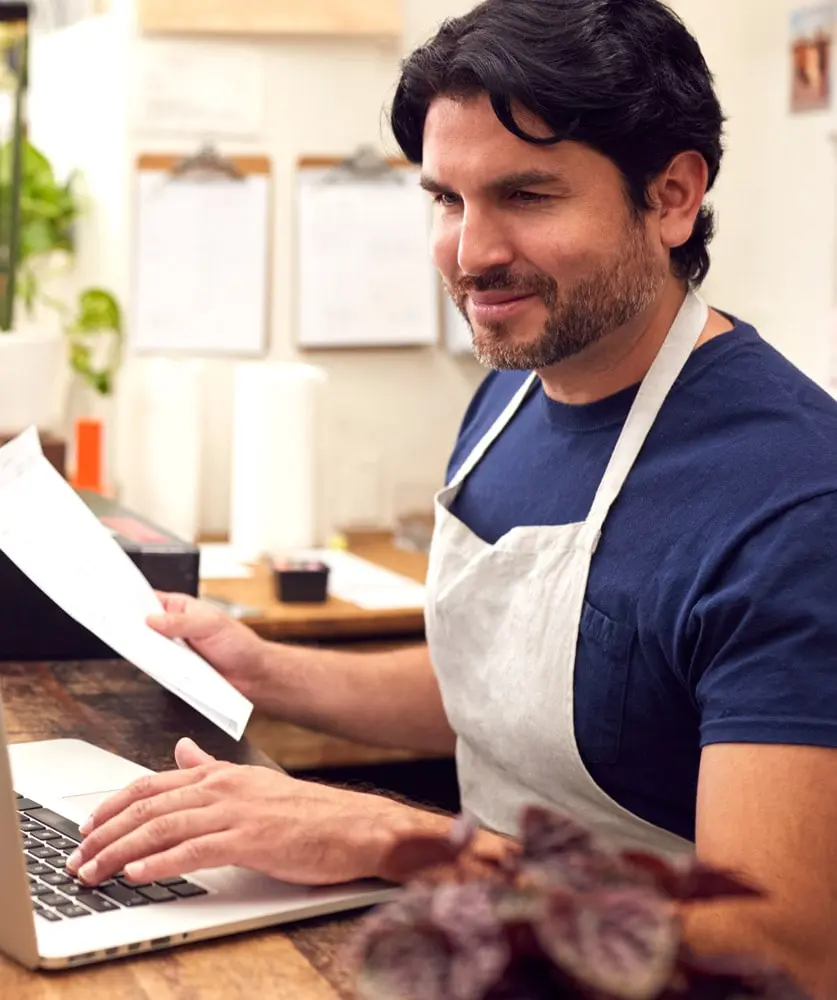 emprendedor feliz